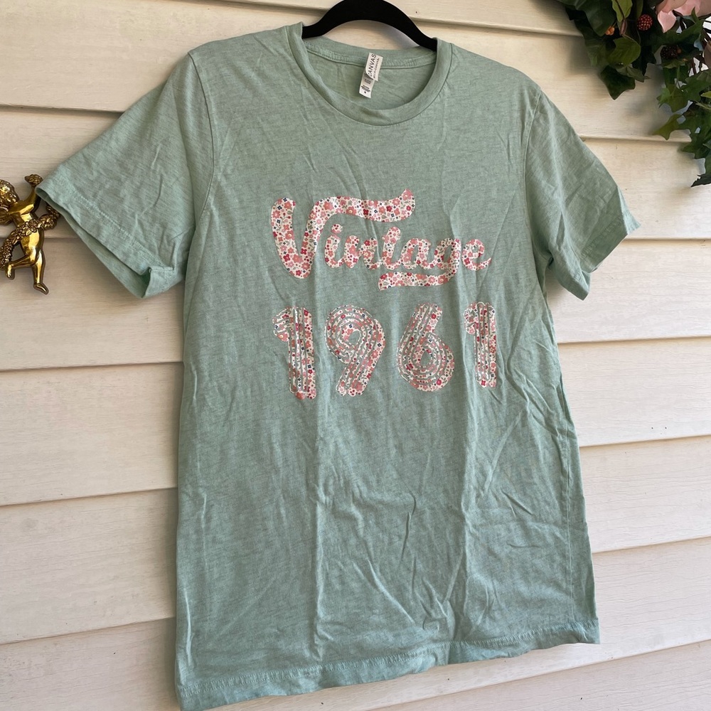 Vintage 1961 Teal Shirt 60th Birthday